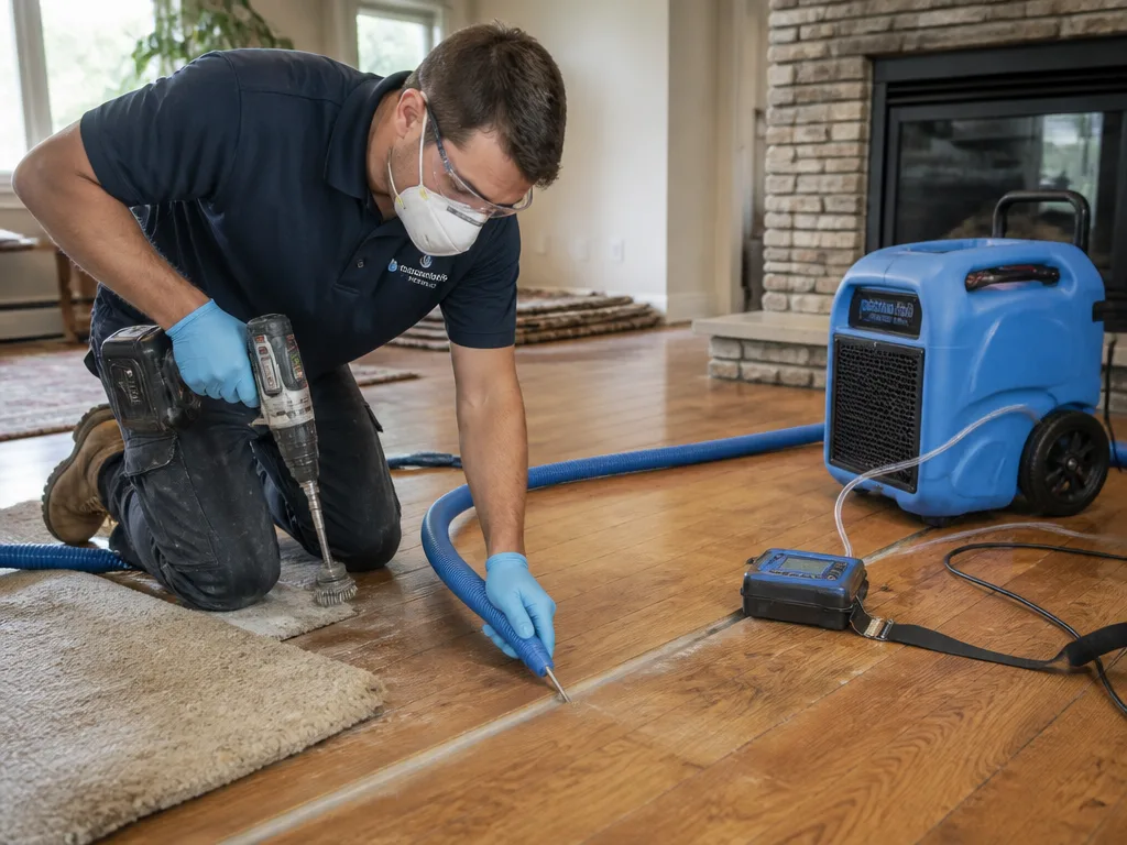Hardwood Floor Drying