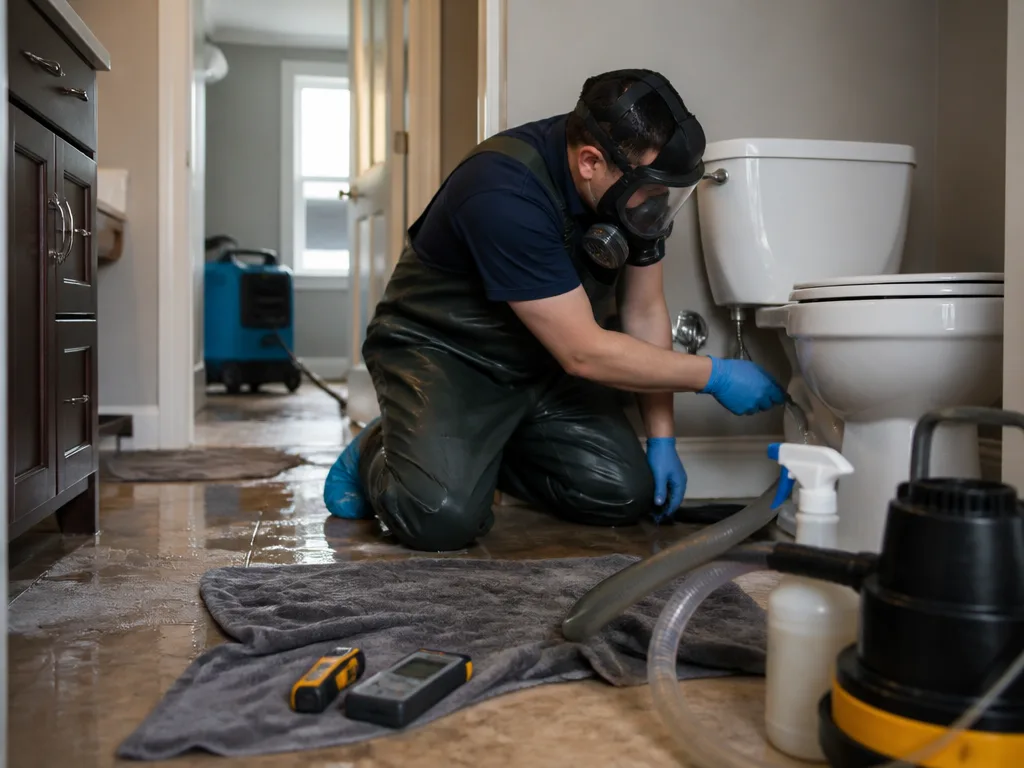 Toilet Overflow Cleanup